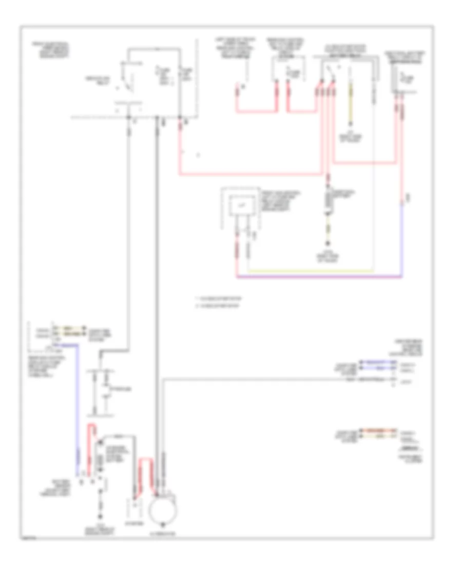 Charging Wiring Diagram Coupe for Mercedes Benz E550 4Matic 2012