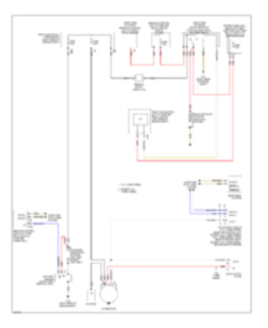 Charging Wiring Diagram Sedan for Mercedes Benz E550 4Matic 2012