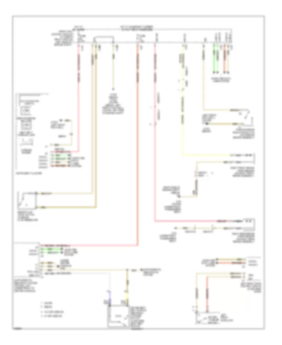 Seat Belt Warning Wiring Diagram for Mercedes Benz E550 4Matic 2012