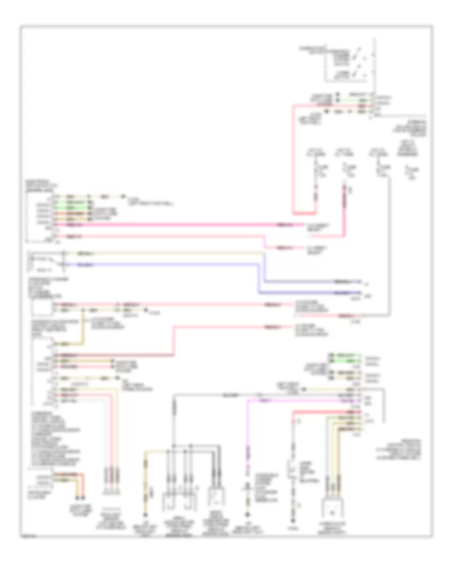 Wiper Washer Wiring Diagram Sedan for Mercedes Benz E550 4Matic 2012