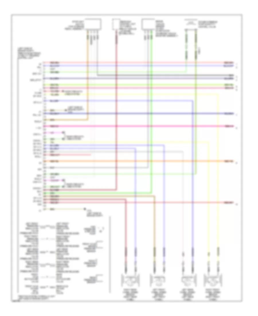 Anti lock Brakes Wiring Diagram Sedan with Premium 1 of 2 for Mercedes Benz E550 4Matic 2012