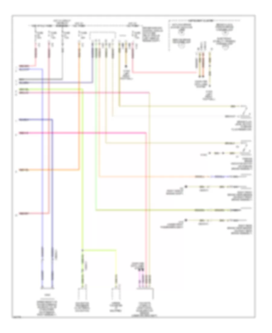 Anti lock Brakes Wiring Diagram Sedan with Premium 2 of 2 for Mercedes Benz E550 4Matic 2012