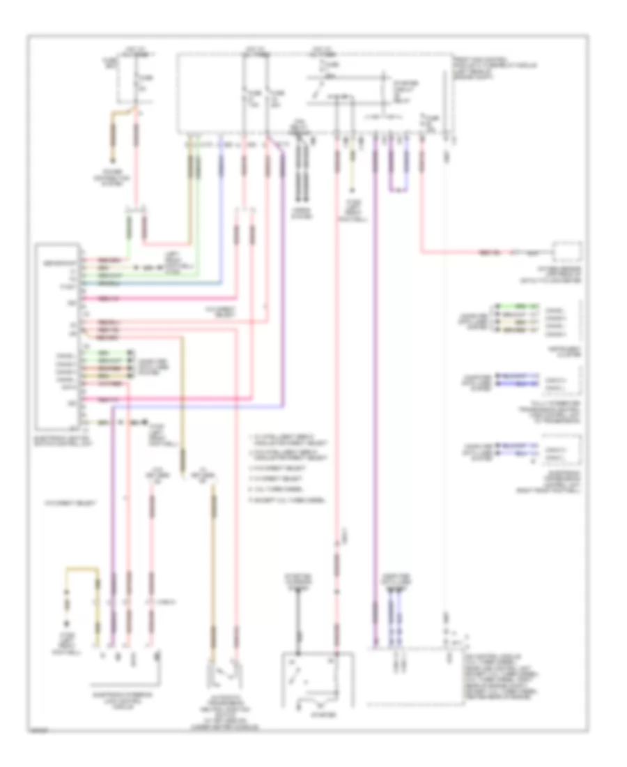 Drive Authorization System Wiring Diagram Sedan for Mercedes Benz E550 4Matic 2012