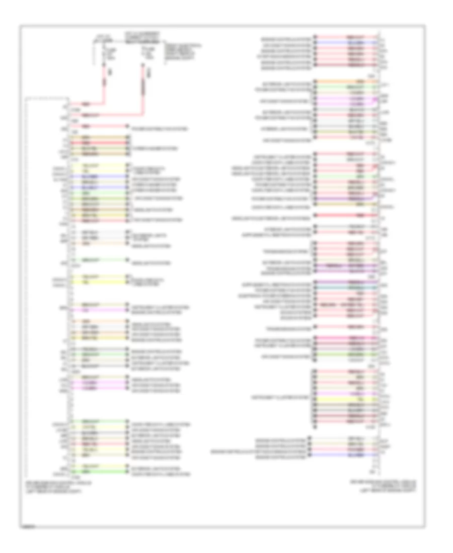 Driver s Side SAM Control Module Wiring Diagram Sedan 1 of 2 for Mercedes Benz E550 4Matic 2012