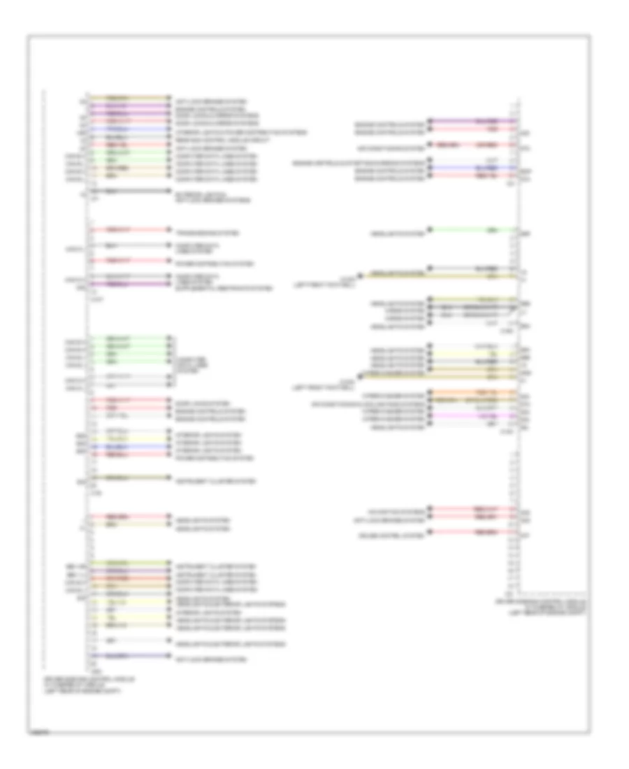 Driver s Side SAM Control Module Wiring Diagram Sedan 2 of 2 for Mercedes Benz E550 4Matic 2012