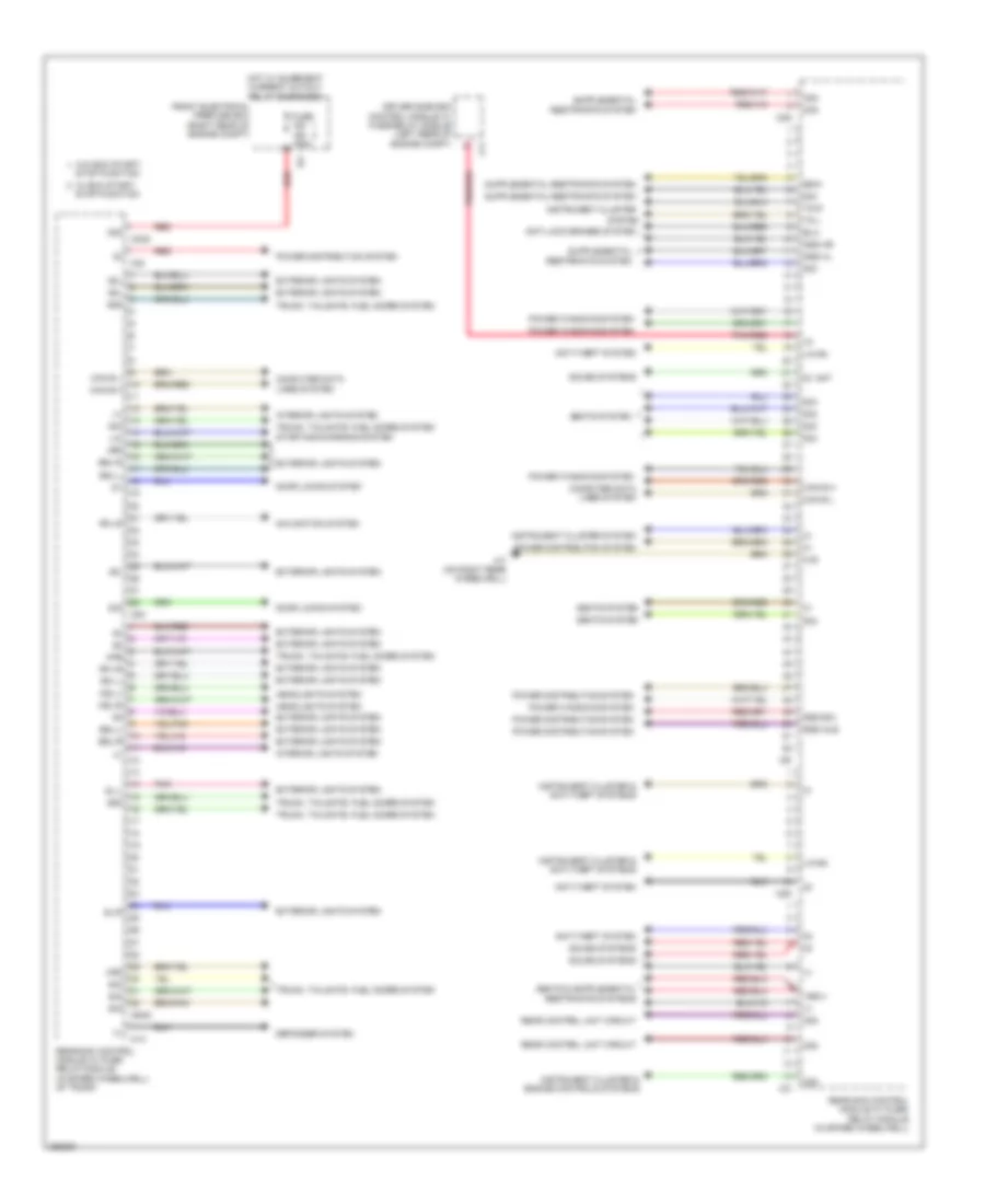 Rear SAM Control Module Wiring Diagram Coupe 1 of 2 for Mercedes Benz E550 4Matic 2012