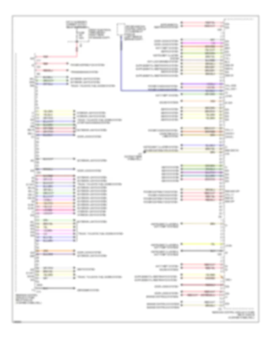 Rear SAM Control Module Wiring Diagram Sedan 1 of 2 for Mercedes Benz E550 4Matic 2012