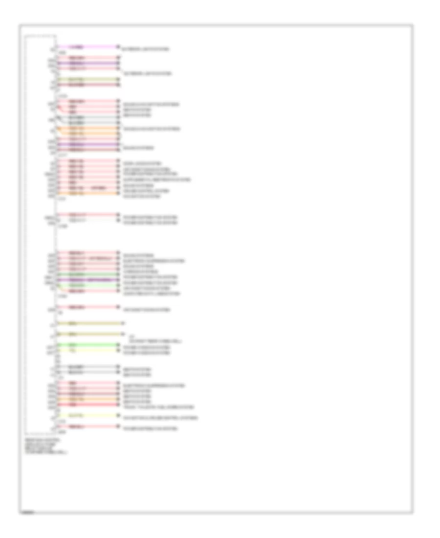 Rear SAM Control Module Wiring Diagram Sedan 2 of 2 for Mercedes Benz E550 4Matic 2012