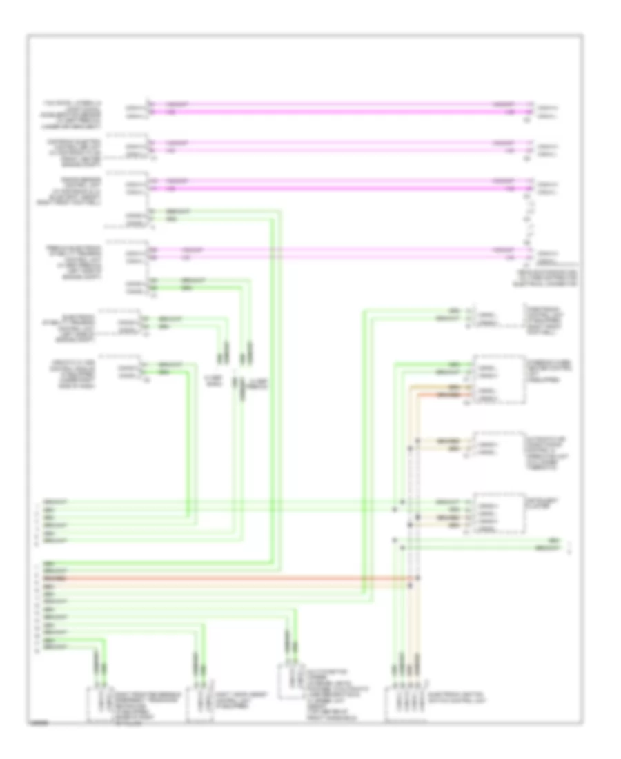 High Low Bus Wiring Diagram Sedan 4 of 5 for Mercedes Benz E550 4Matic 2012