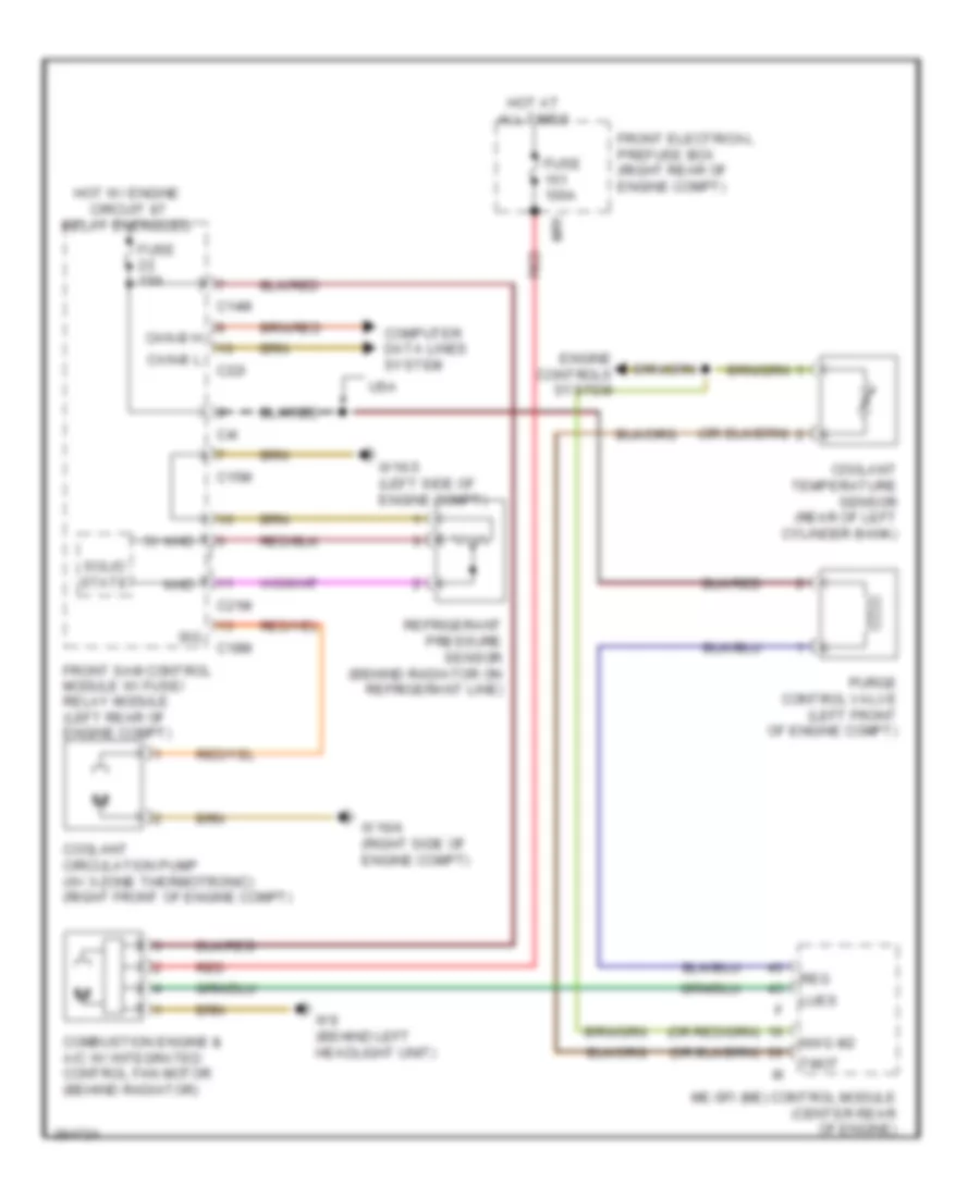 Cooling Fan Wiring Diagram Coupe for Mercedes Benz E550 4Matic 2012