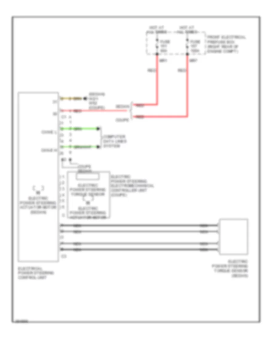 Electronic Power Steering Wiring Diagram for Mercedes Benz E550 4Matic 2012