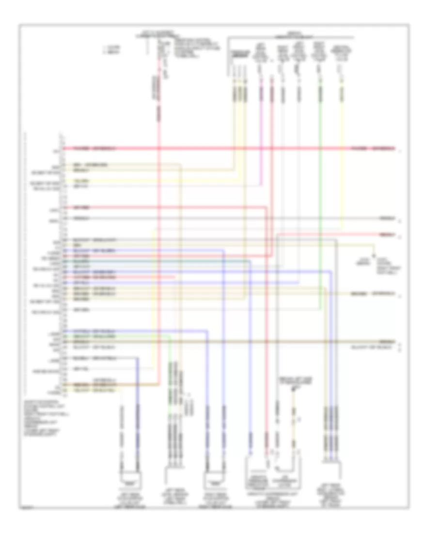 Electronic Suspension Wiring Diagram 1 of 2 for Mercedes Benz E550 4Matic 2012