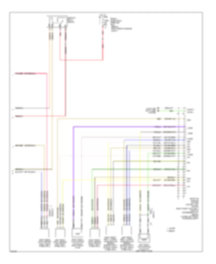 Electronic Suspension Wiring Diagram 2 of 2 for Mercedes Benz E550 4Matic 2012