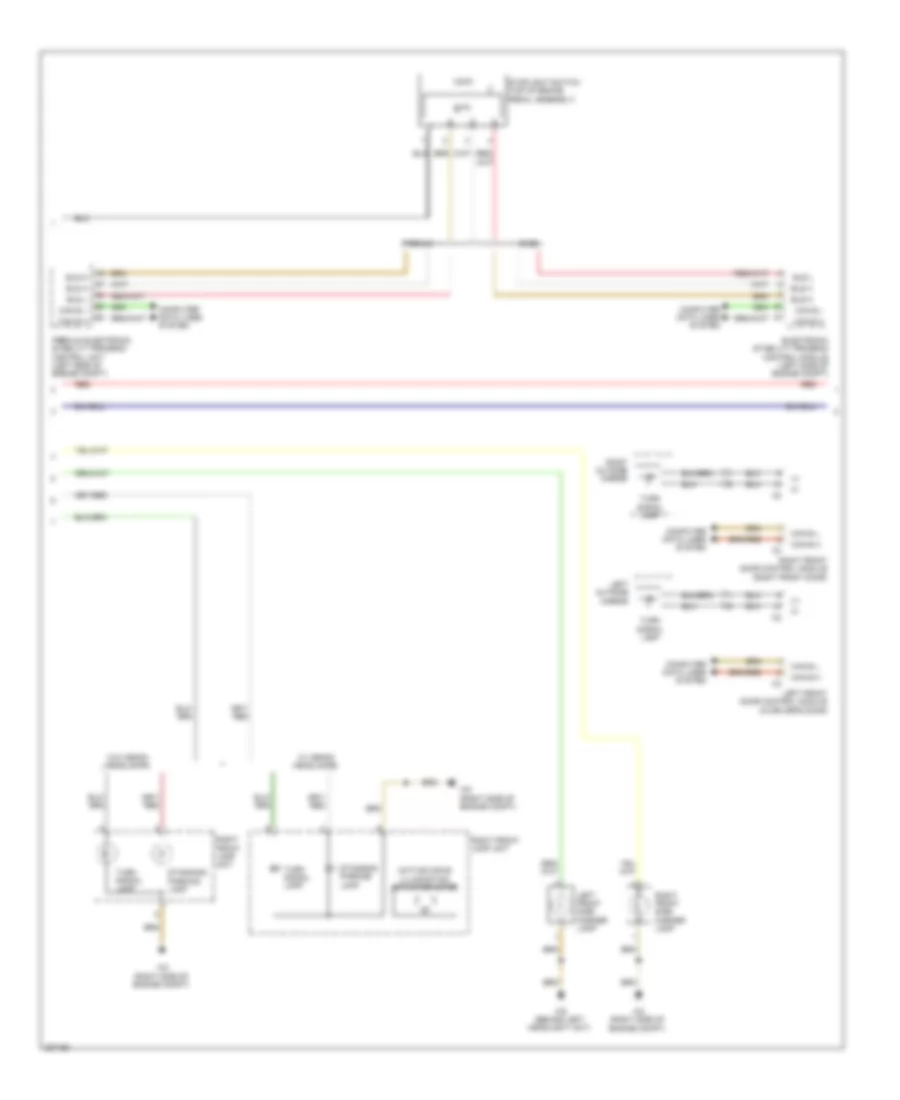 Exterior Lamps Wiring Diagram Sedan 2 of 3 for Mercedes Benz E550 4Matic 2012