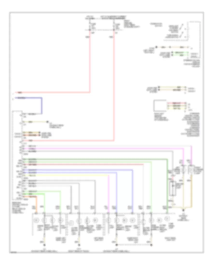 Exterior Lamps Wiring Diagram Sedan 3 of 3 for Mercedes Benz E550 4Matic 2012