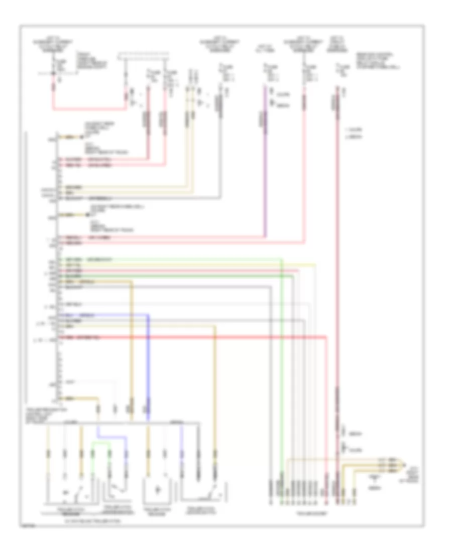 Trailer Light Wiring Diagram for Mercedes Benz E550 4Matic 2012