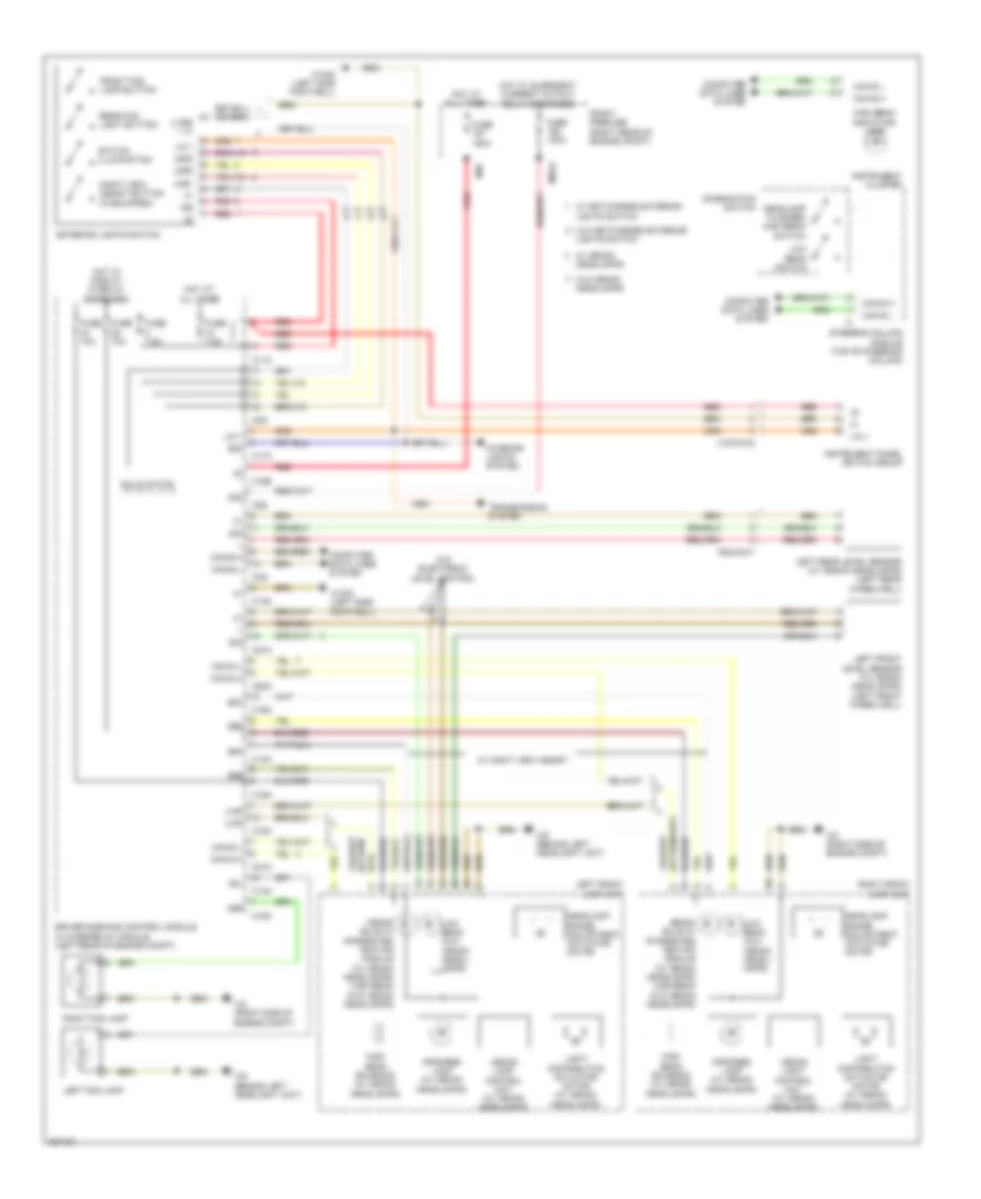 Headlights Wiring Diagram Sedan for Mercedes Benz E550 4Matic 2012