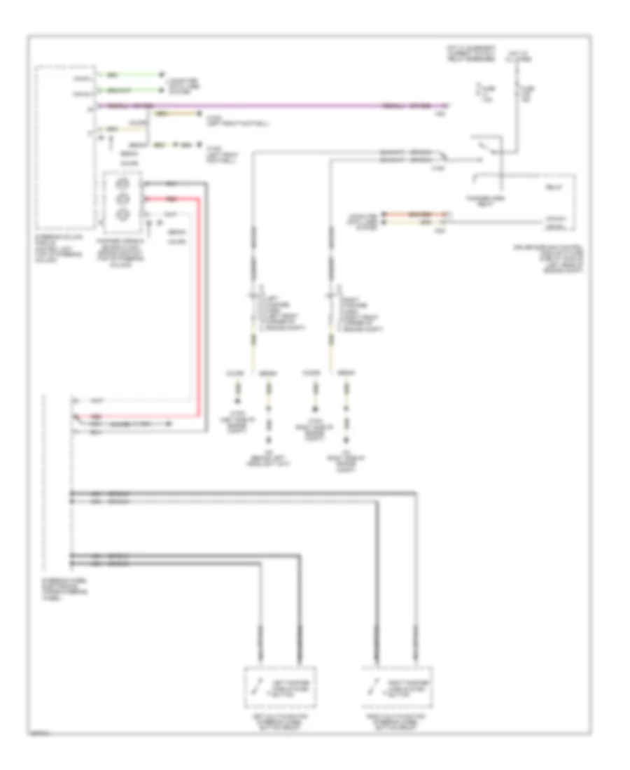 Horn Wiring Diagram for Mercedes Benz E550 4Matic 2012