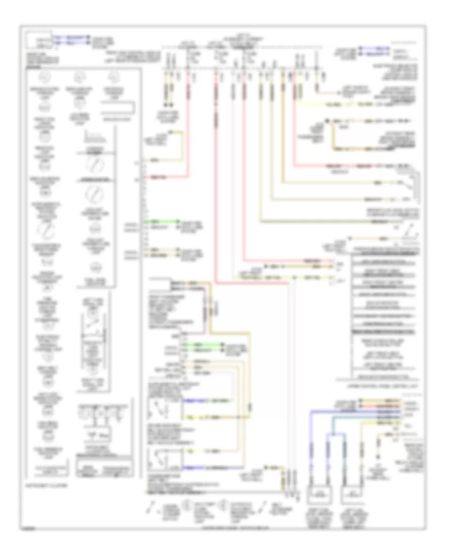 Instrument Cluster Wiring Diagram Coupe for Mercedes Benz E550 4Matic 2012