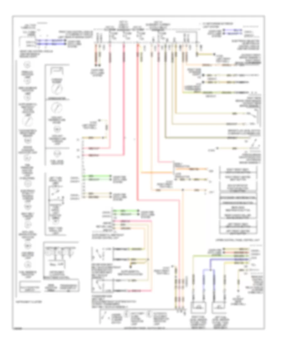 Instrument Cluster Wiring Diagram Sedan for Mercedes Benz E550 4Matic 2012