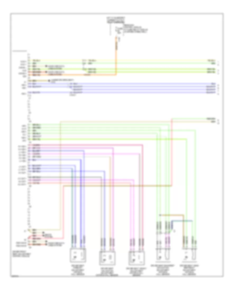 Driver s Memory Seat Wiring Diagram Sedan 1 of 2 for Mercedes Benz E550 4Matic 2012