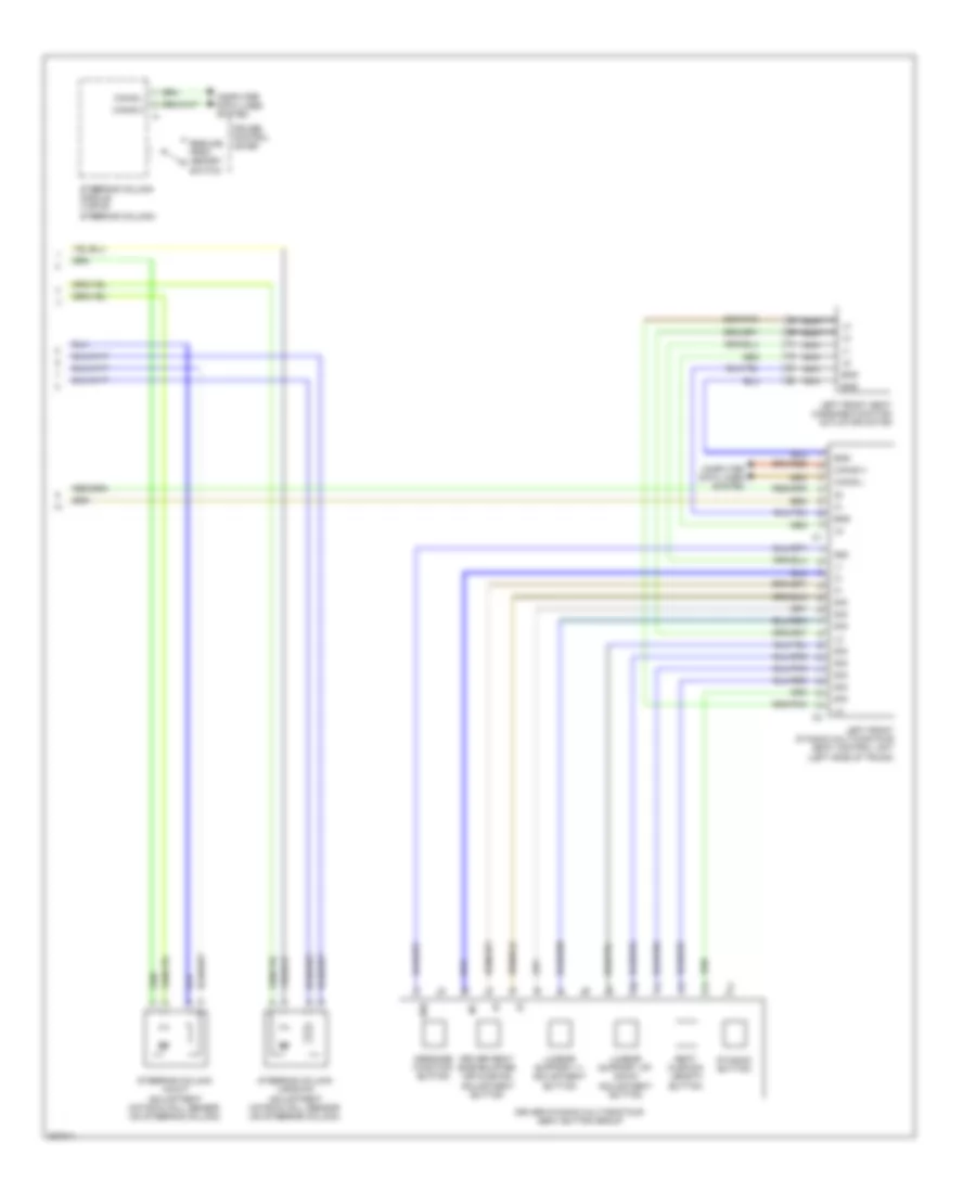 Driver s Memory Seat Wiring Diagram Sedan 2 of 2 for Mercedes Benz E550 4Matic 2012