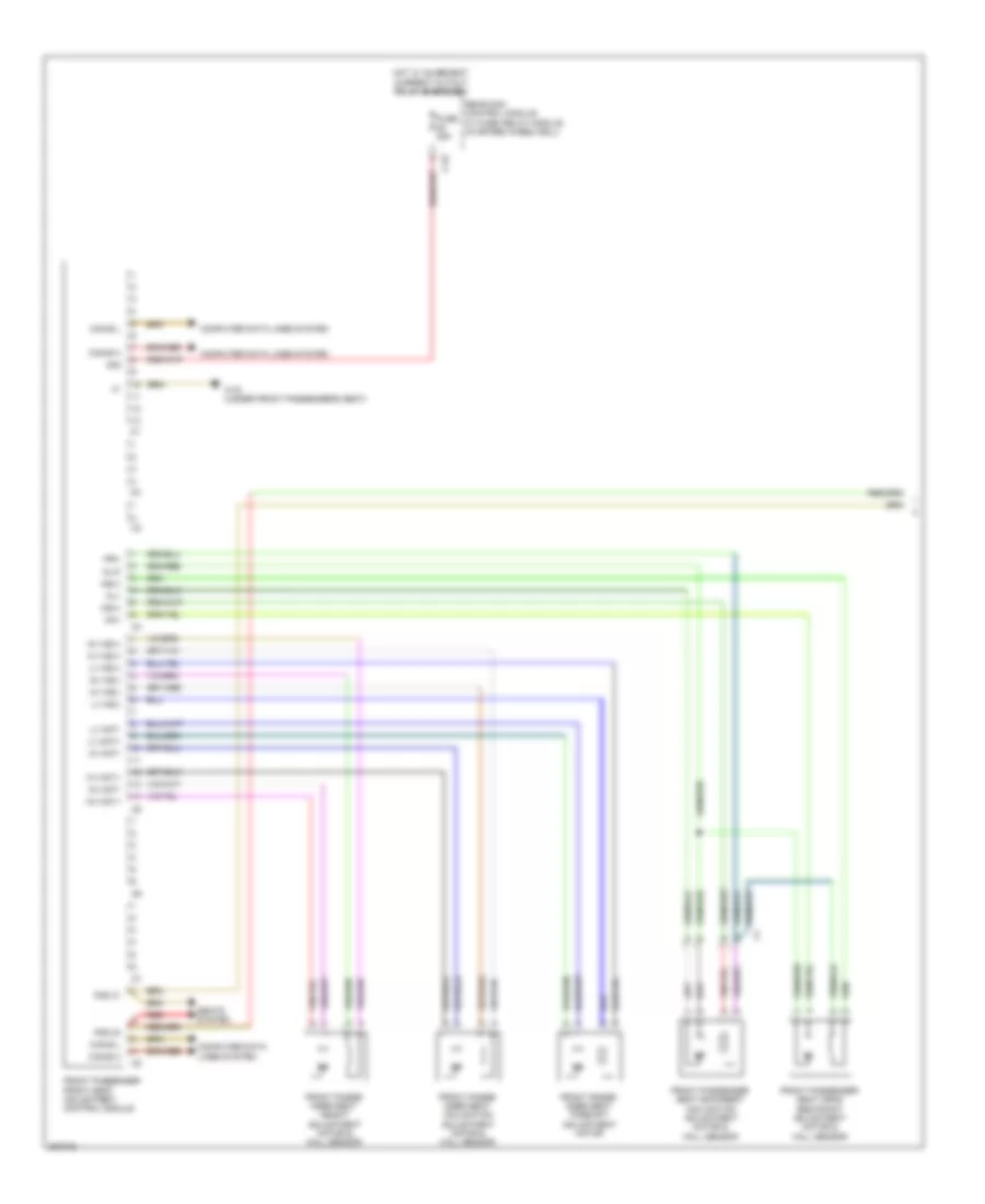 Passenger s Memory Seat Wiring Diagram Sedan 1 of 2 for Mercedes Benz E550 4Matic 2012