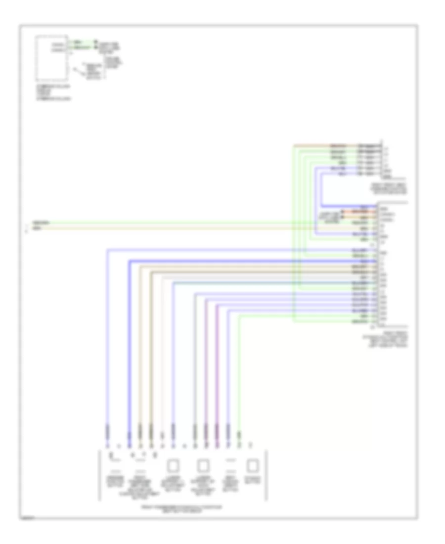 Passenger s Memory Seat Wiring Diagram Sedan 2 of 2 for Mercedes Benz E550 4Matic 2012