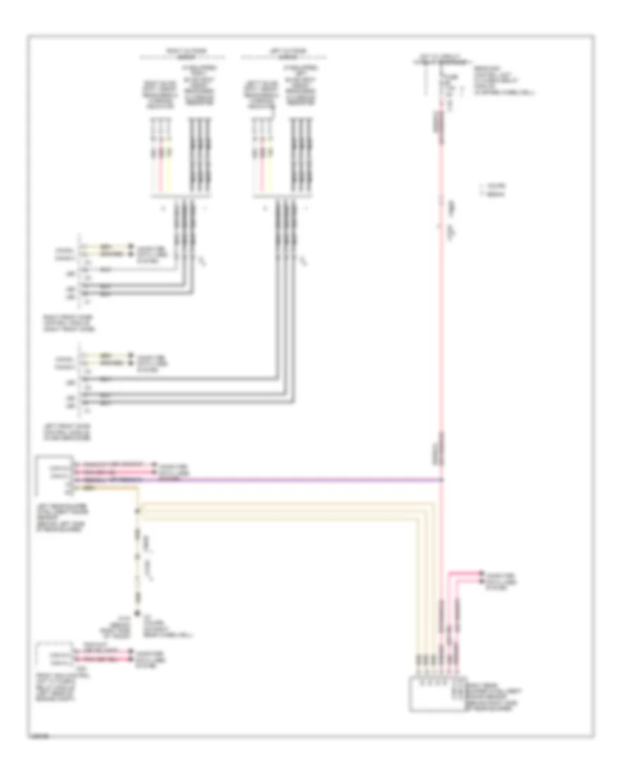 Blind Spot Information System Wiring Diagram for Mercedes Benz E550 4Matic 2012