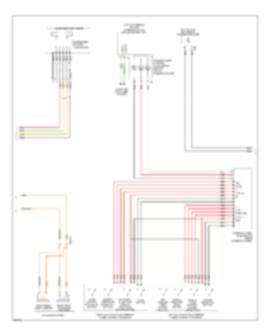 COMAND Actuation Wiring Diagram Sedan 2 of 3 for Mercedes Benz E550 4Matic 2012