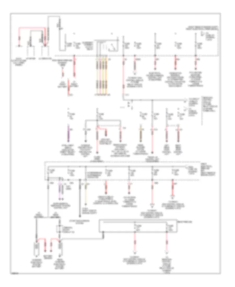 Power Distribution Wiring Diagram Sedan 1 of 5 for Mercedes Benz E550 4Matic 2012