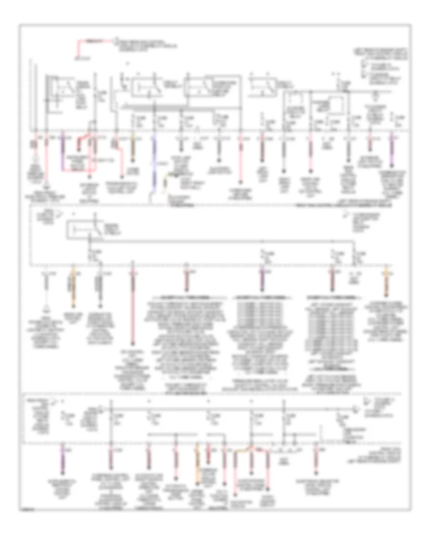Power Distribution Wiring Diagram Sedan 4 of 5 for Mercedes Benz E550 4Matic 2012