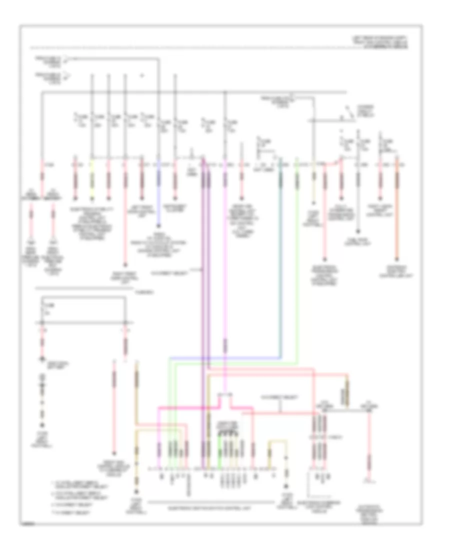 Power Distribution Wiring Diagram Sedan 5 of 5 for Mercedes Benz E550 4Matic 2012