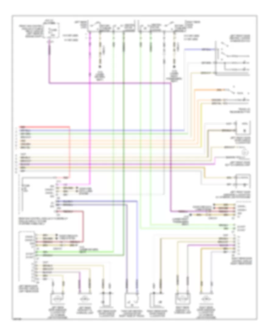 Automatic Door Locks Wiring Diagram Sedan 2 of 2 for Mercedes Benz E550 4Matic 2012