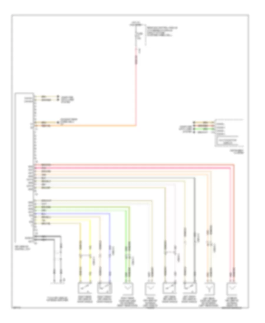 Keyless Go System Wiring Diagram Sedan for Mercedes Benz E550 4Matic 2012