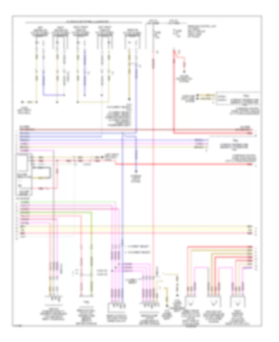 Automatic AC Wiring Diagram, with 3-Zone (2 of 3) for Mercedes-Benz CLS550 2014