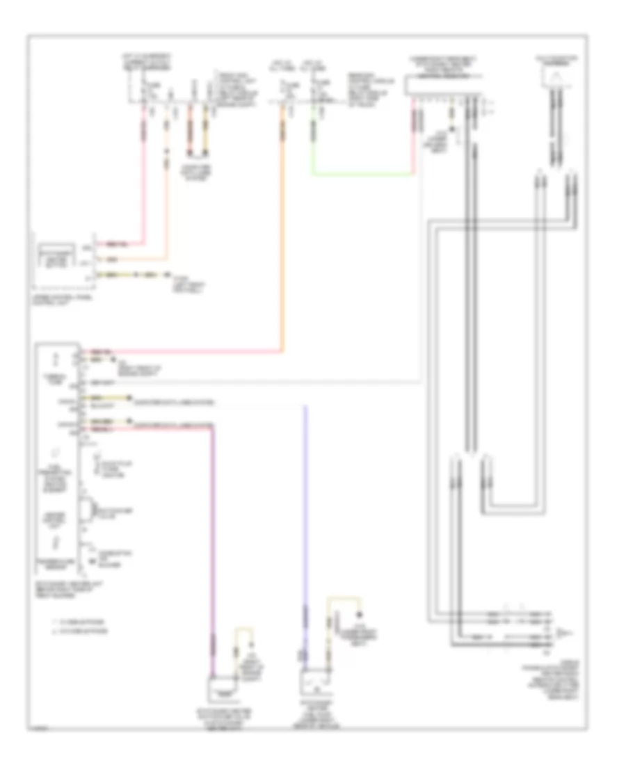 Stationary Heater Wiring Diagram for Mercedes-Benz CLS550 2014