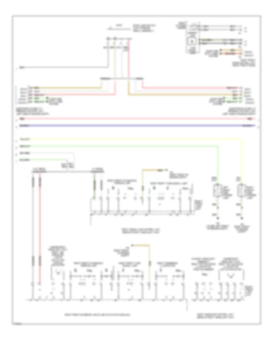 Exterior Lamps Wiring Diagram (2 of 3) for Mercedes-Benz CLS550 2014