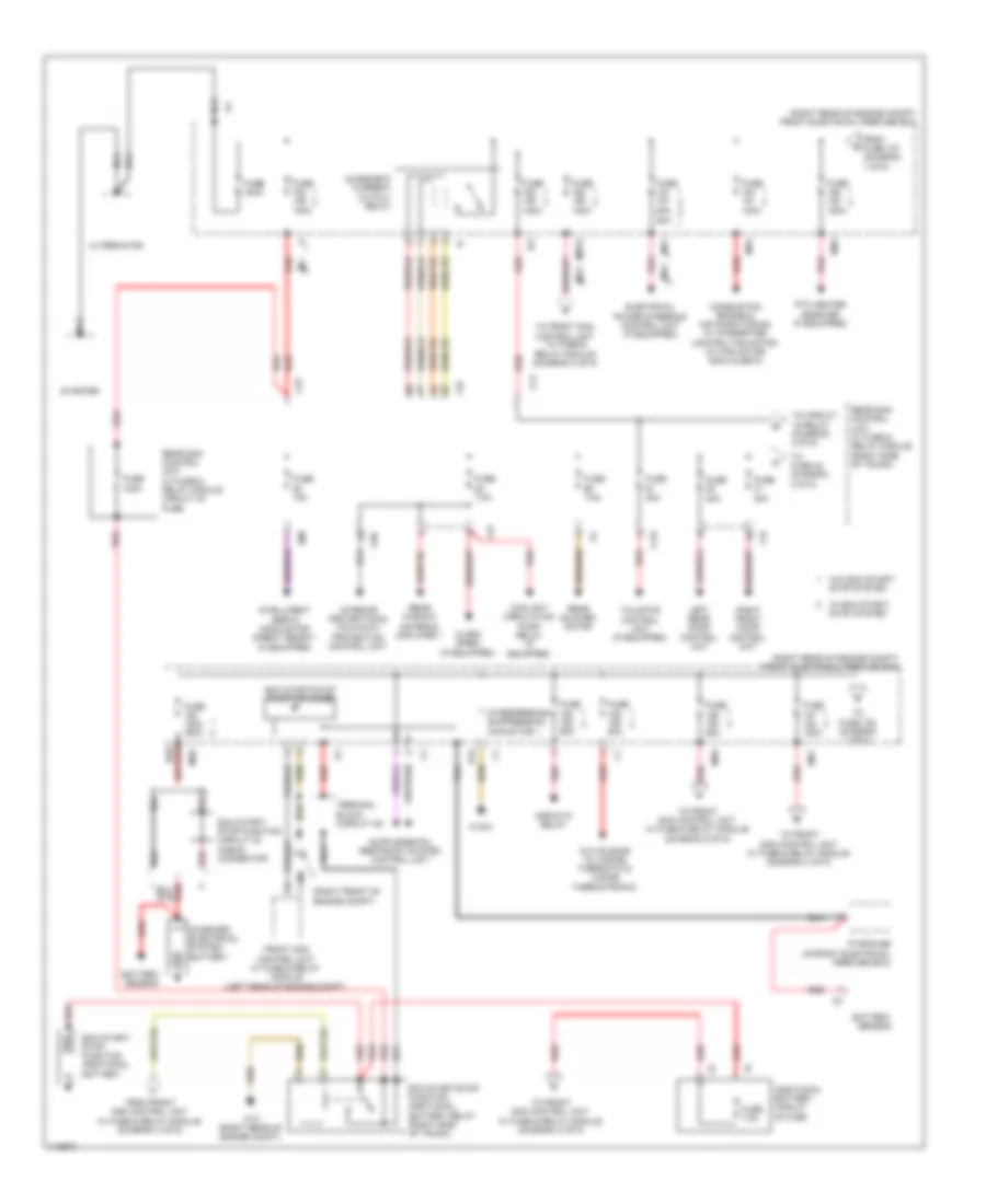 Power Distribution Wiring Diagram 1 of 5 for Mercedes Benz CLS550 2014