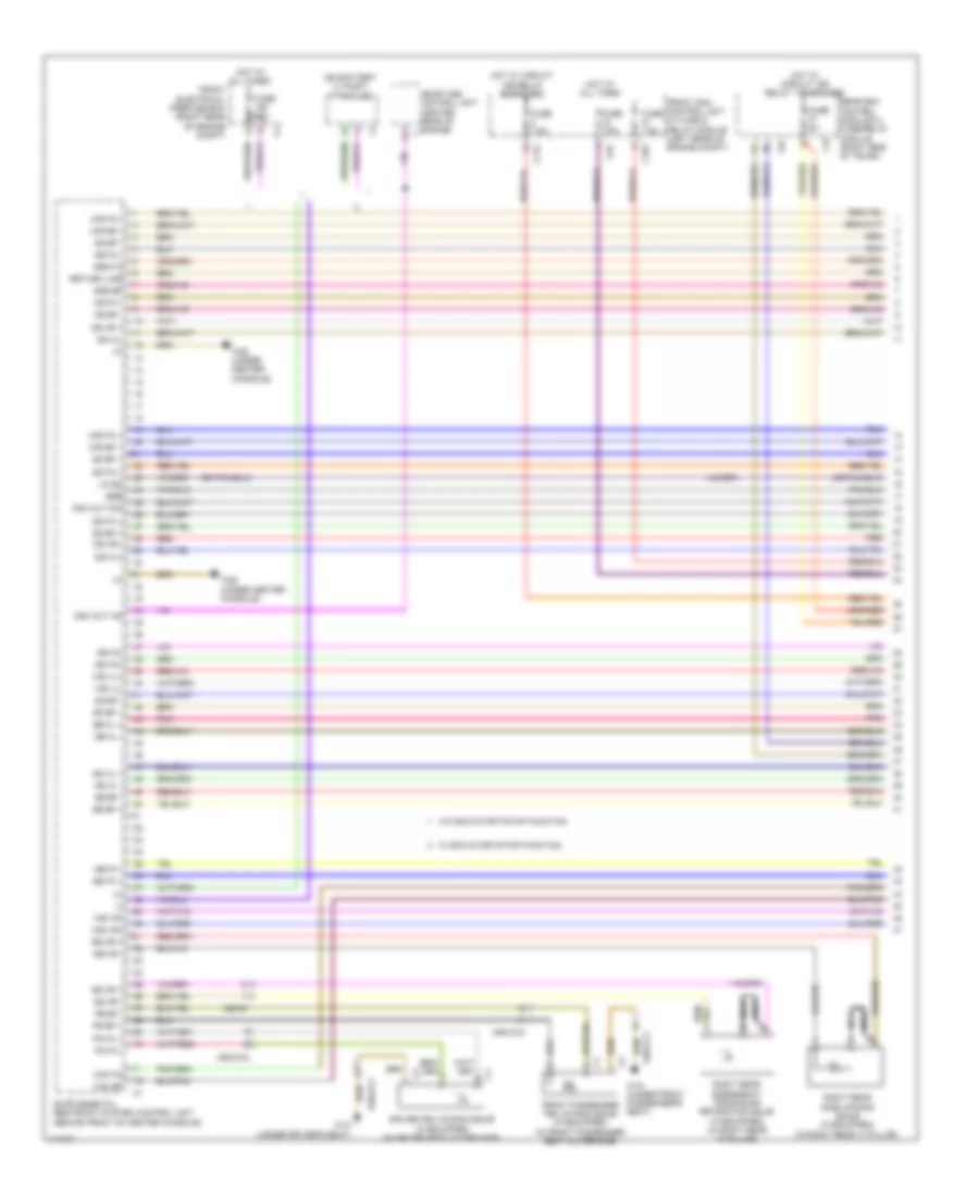 Supplemental Restraint Wiring Diagram 1 of 4 for Mercedes Benz CLS550 2014