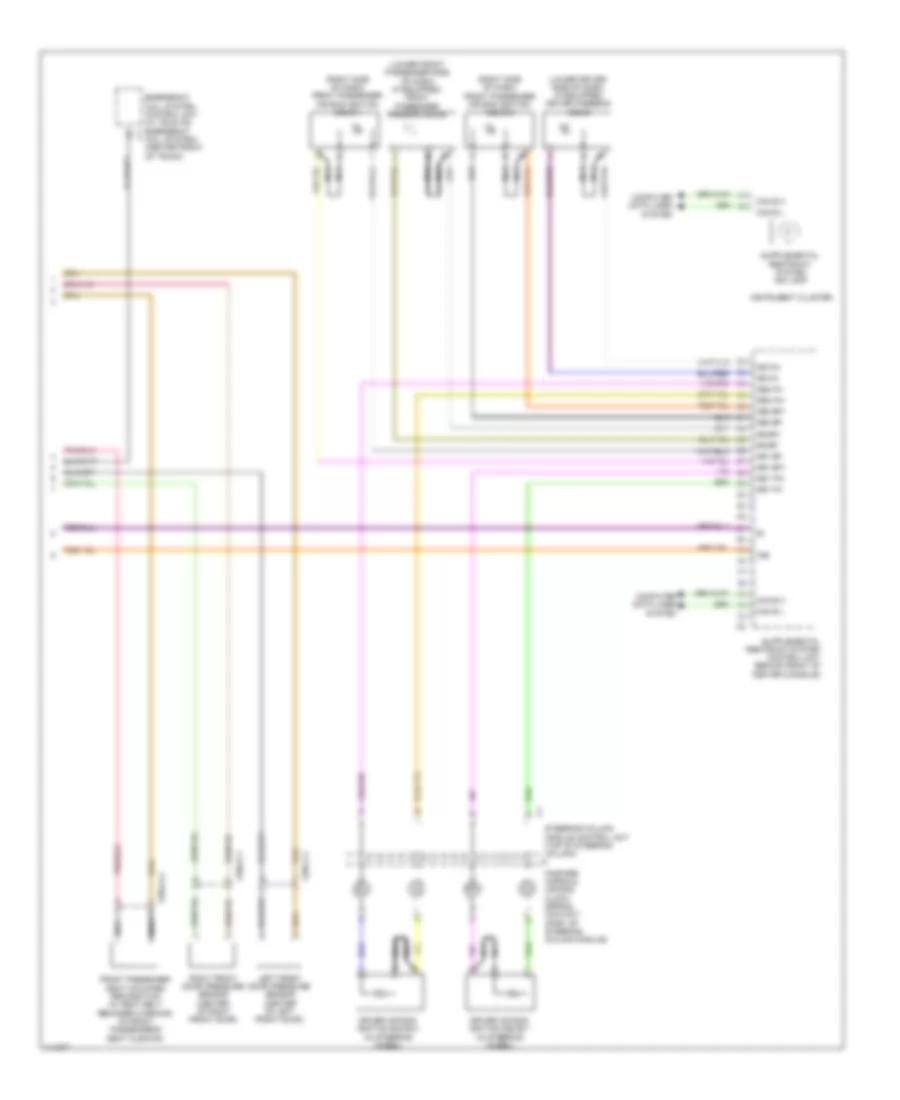Supplemental Restraint Wiring Diagram 4 of 4 for Mercedes Benz CLS550 2014