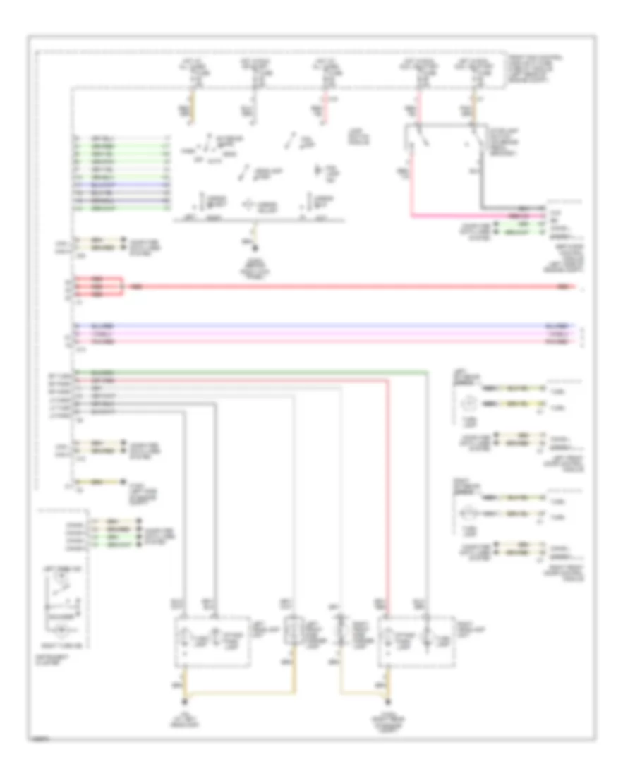 Exterior Lamps Wiring Diagram 1 of 2 for Mercedes Benz C230 2004