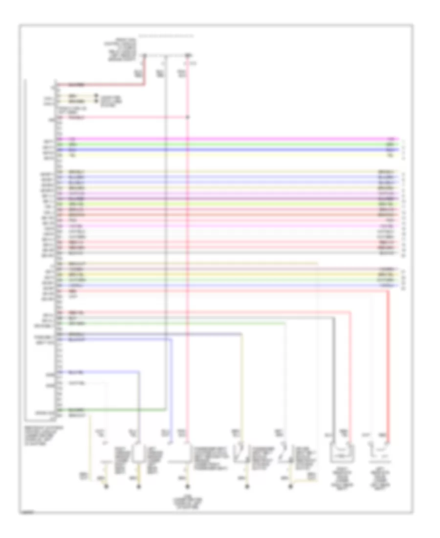 Supplemental Restraints Wiring Diagram 1 of 2 for Mercedes Benz C230 2004