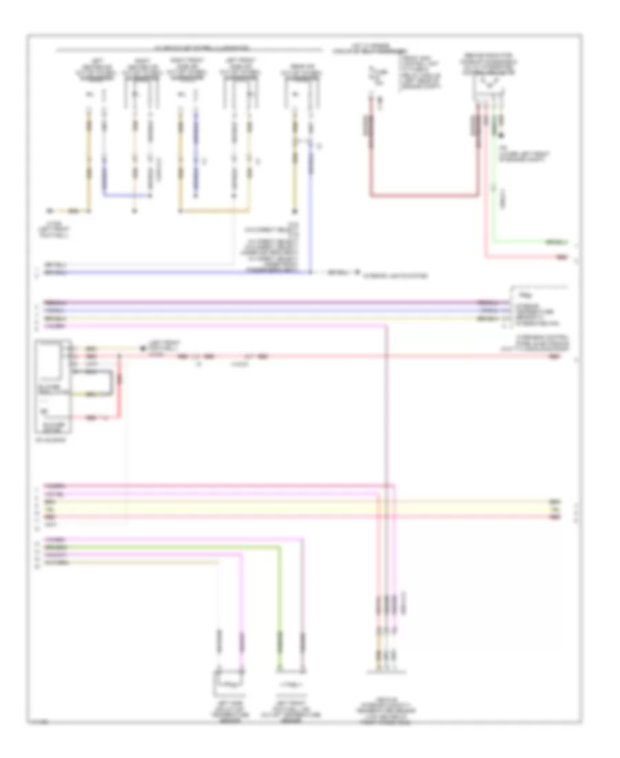 Automatic AC Wiring Diagram, without 3-Zone (2 of 3) for Mercedes-Benz CLS550 4Matic 2014