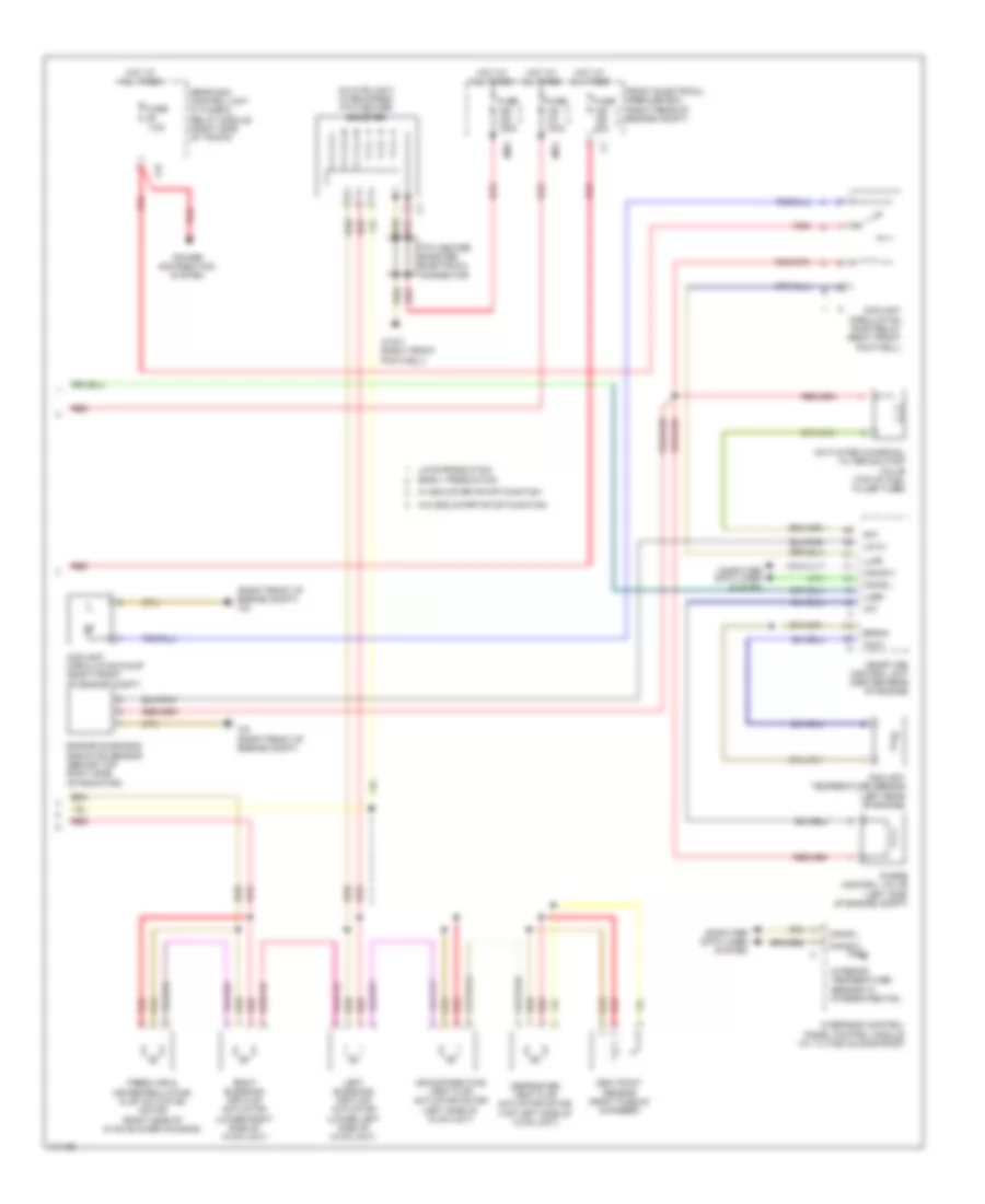 Automatic AC Wiring Diagram, without 3-Zone (3 of 3) for Mercedes-Benz CLS550 4Matic 2014