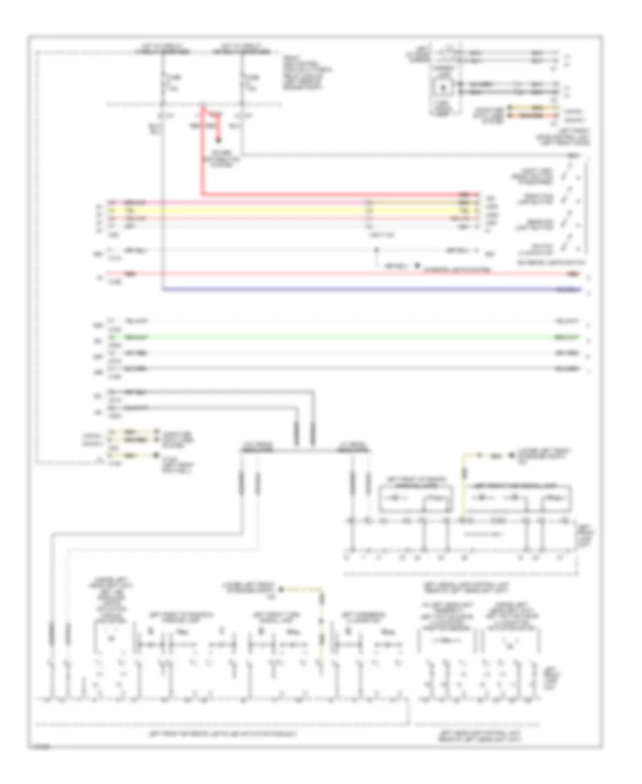 Exterior Lamps Wiring Diagram (1 of 3) for Mercedes-Benz CLS550 4Matic 2014