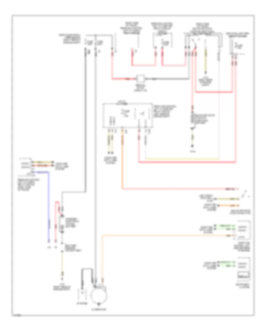 Charging Wiring Diagram for Mercedes Benz CLS550 4Matic 2014