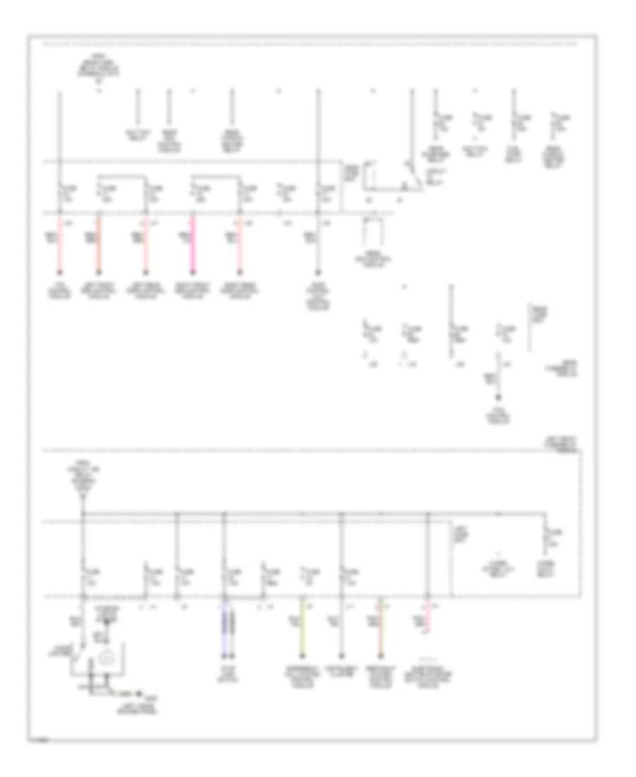 Power Distribution Wiring Diagram (3 of 4) for Mercedes-Benz S430 2000