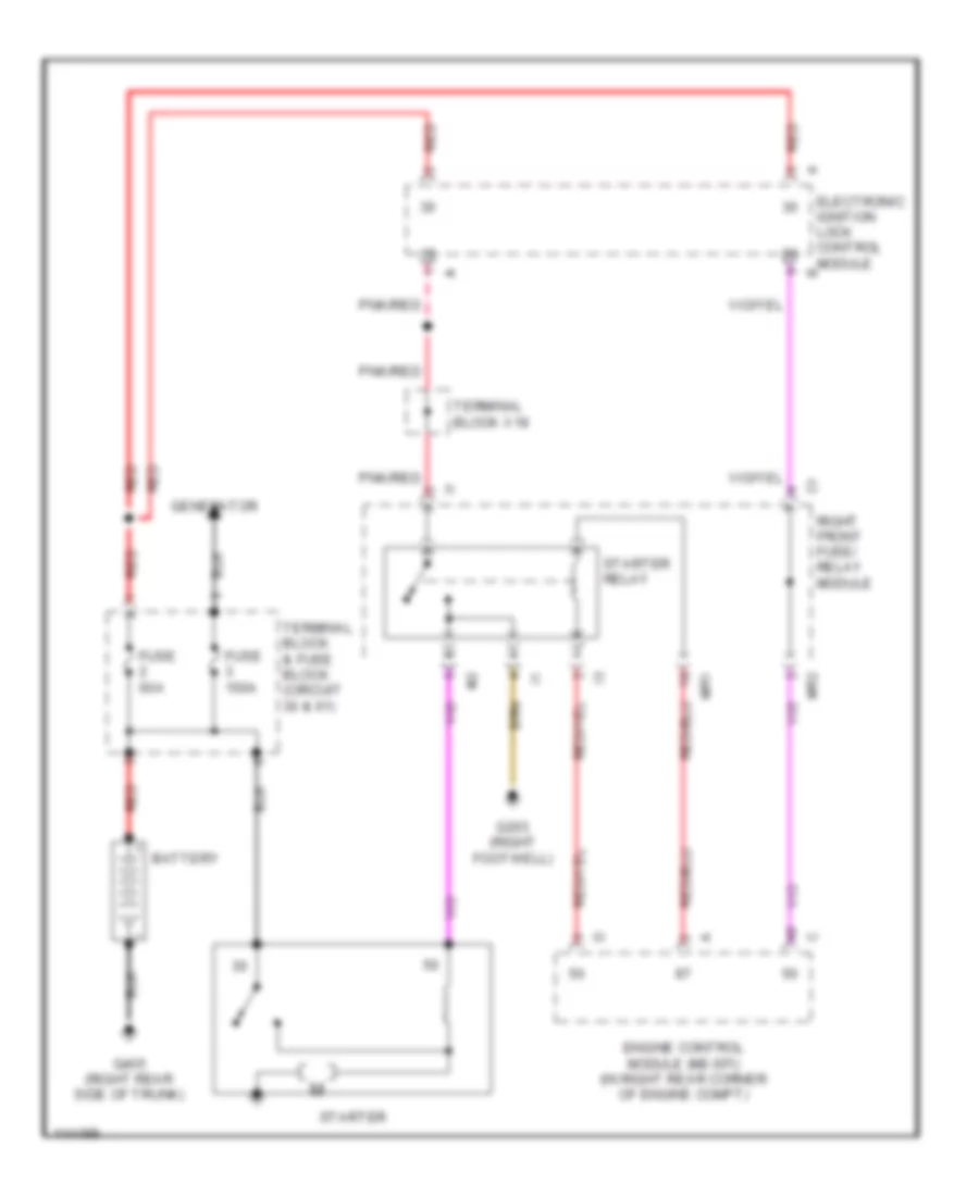 Starting Wiring Diagram for Mercedes-Benz S430 2000