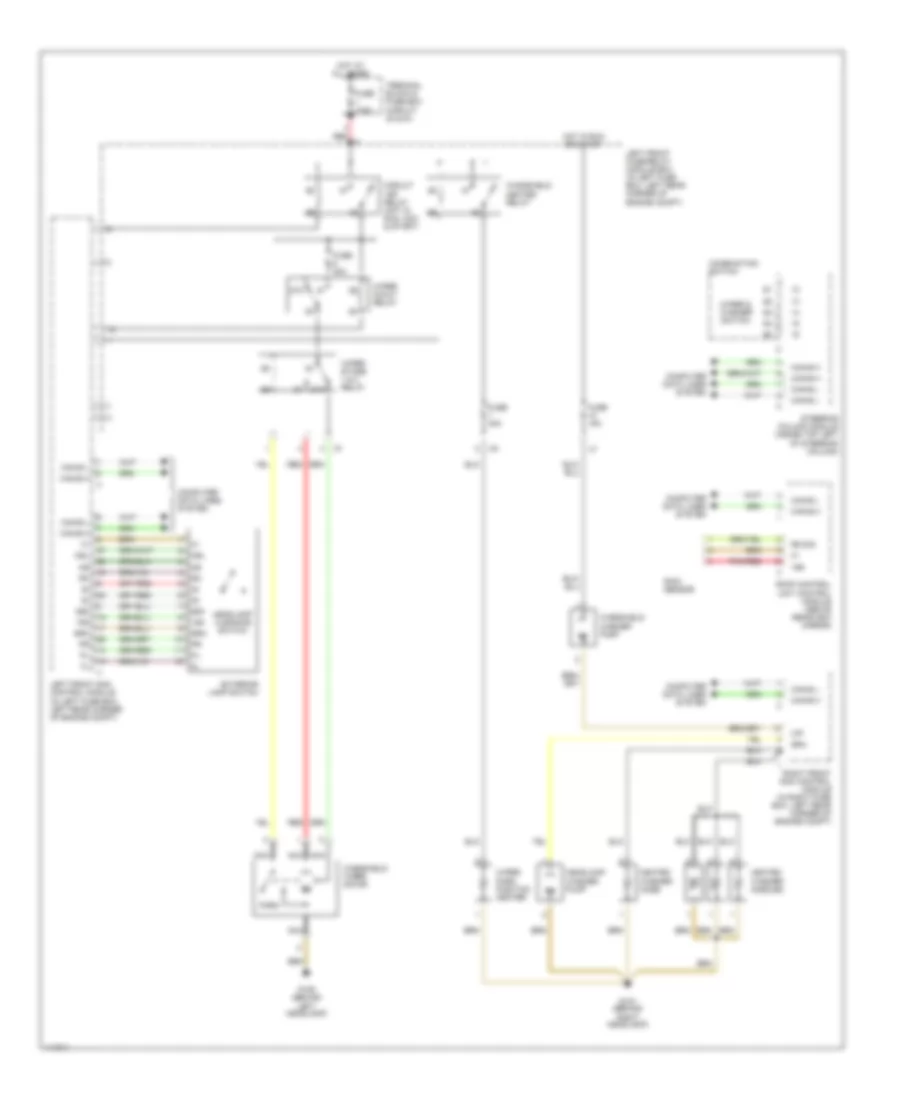 Wiper Washer Wiring Diagram for Mercedes Benz S430 2000